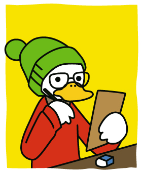 水鳥アヒルのイラスト